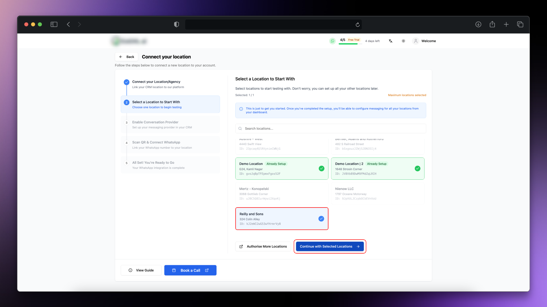 Onboarding Step 1