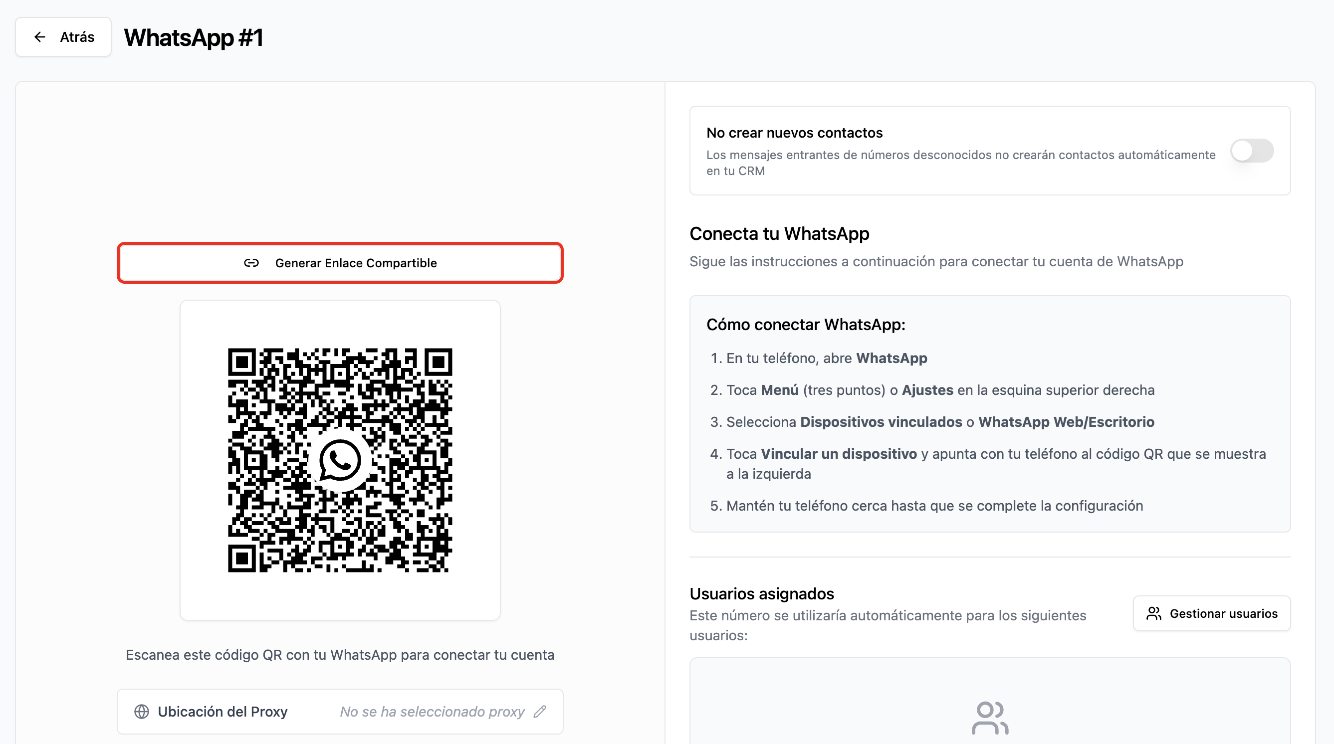Generar Enlace Compartible
